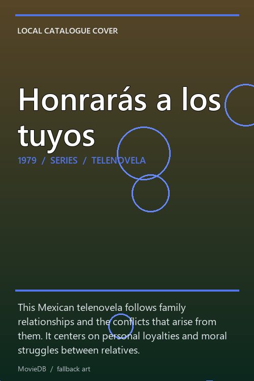 Honrarás a los tuyos poster