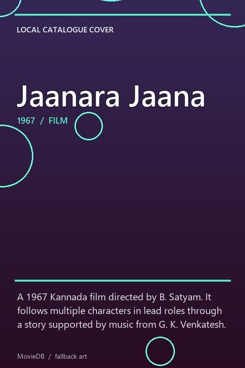 Jaanara Jaana poster