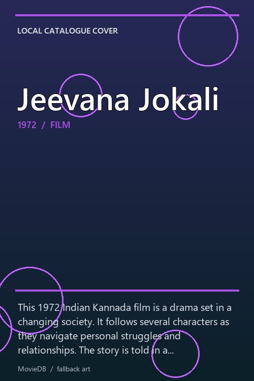 Jeevana Jokali poster