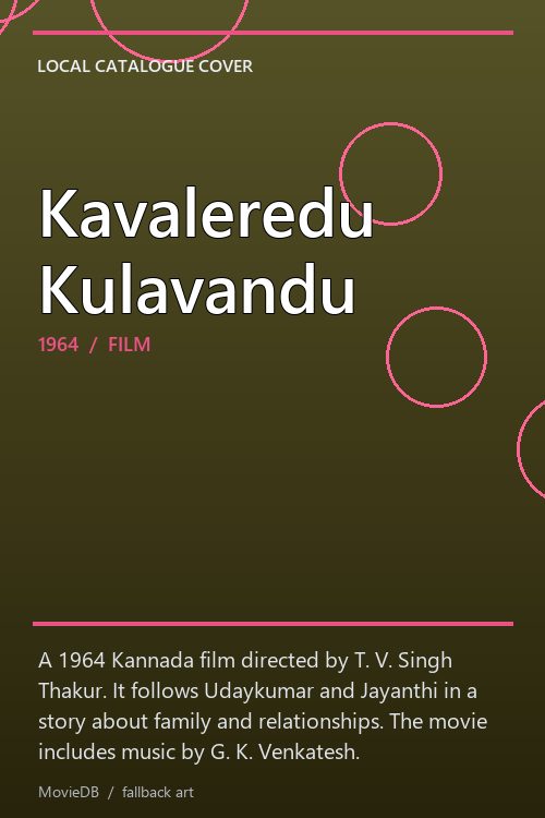 Kavaleredu Kulavandu poster