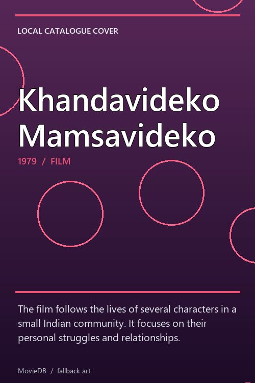 Khandavideko Mamsavideko poster