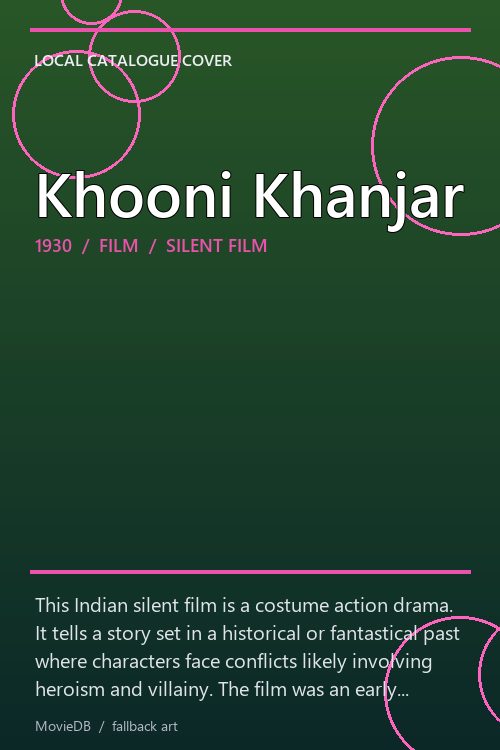 Khooni Khanjar poster