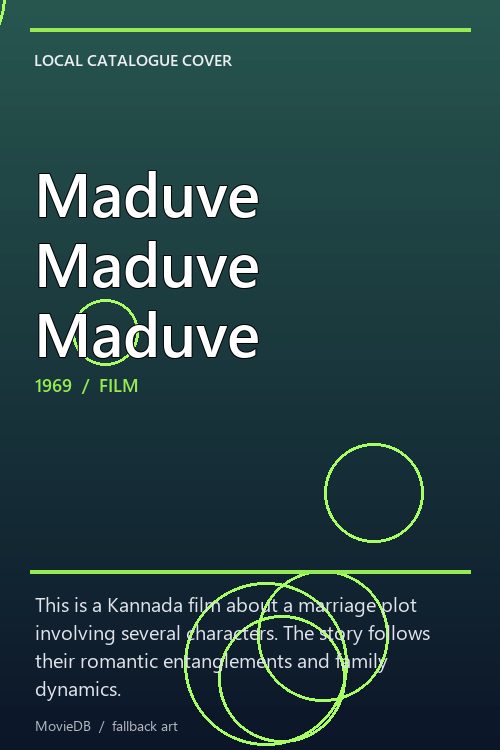 Maduve Maduve Maduve poster