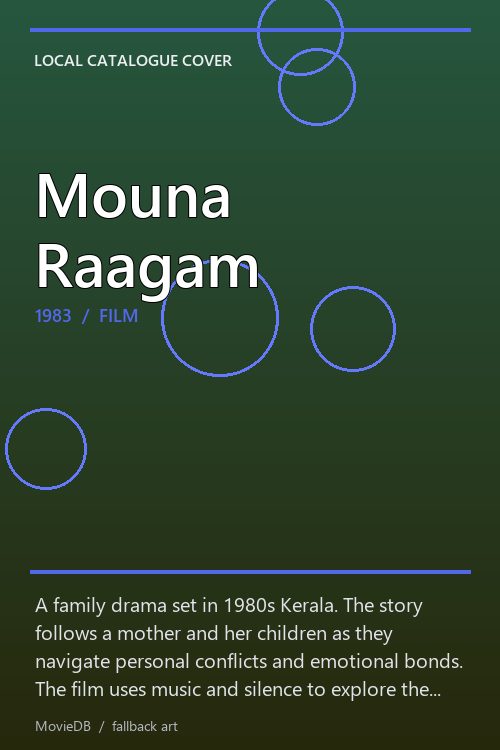 Mouna Raagam poster