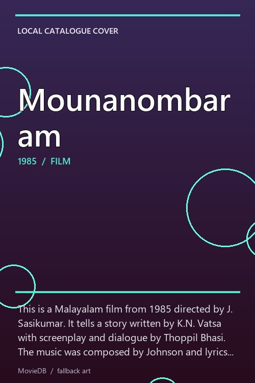 Mounanombaram poster