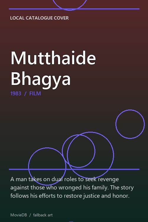Mutthaide Bhagya poster