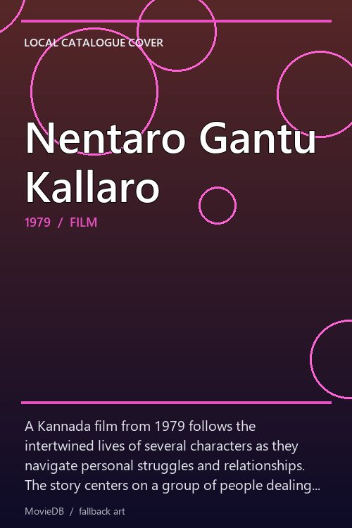 Nentaro Gantu Kallaro poster