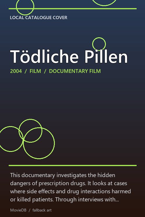 Tödliche Pillen poster