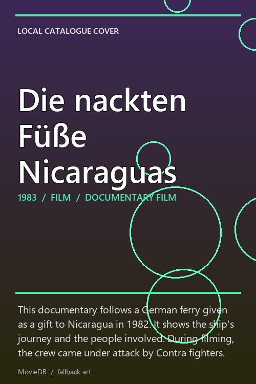Die nackten Füße Nicaraguas poster