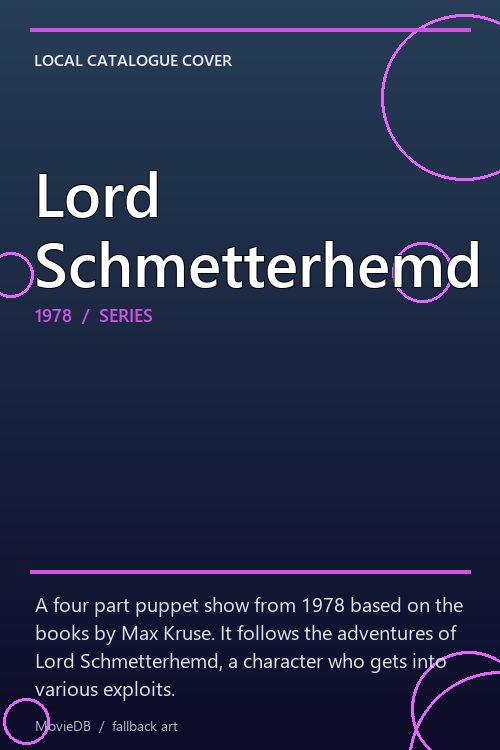 Lord Schmetterhemd poster