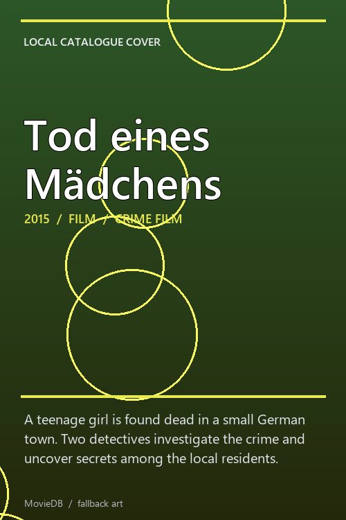 Tod eines Mädchens poster