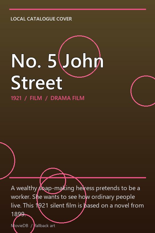 No. 5 John Street poster