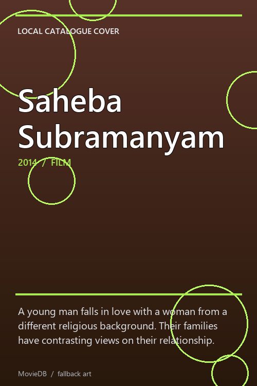 Saheba Subramanyam poster
