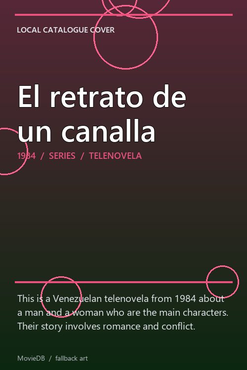 El retrato de un canalla poster
