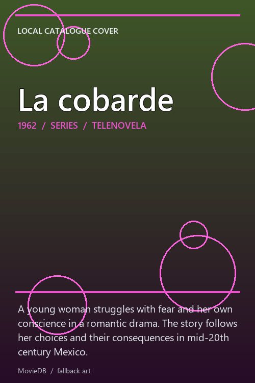La cobarde poster