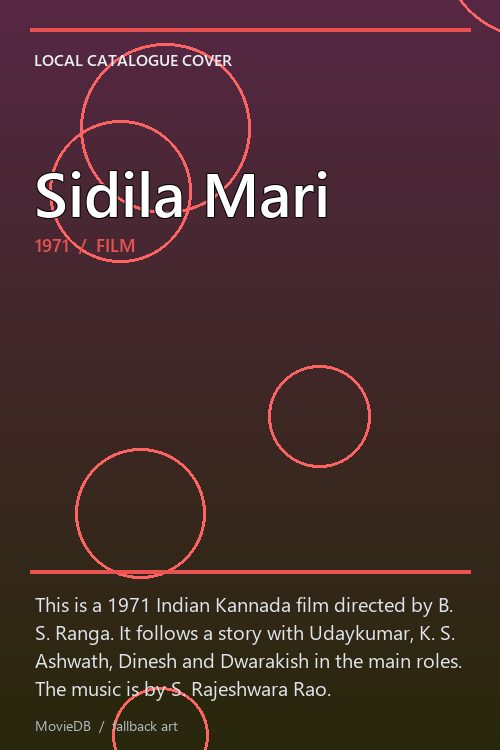 Sidila Mari poster