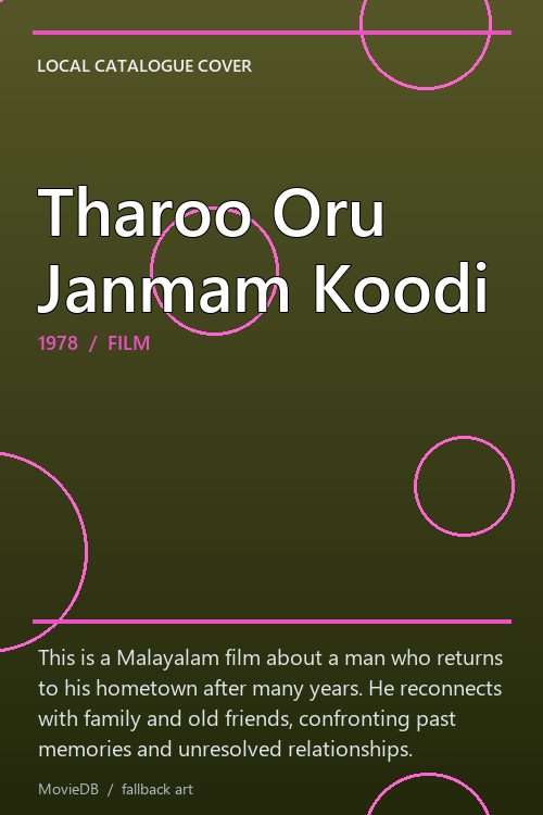 Tharoo Oru Janmam Koodi poster