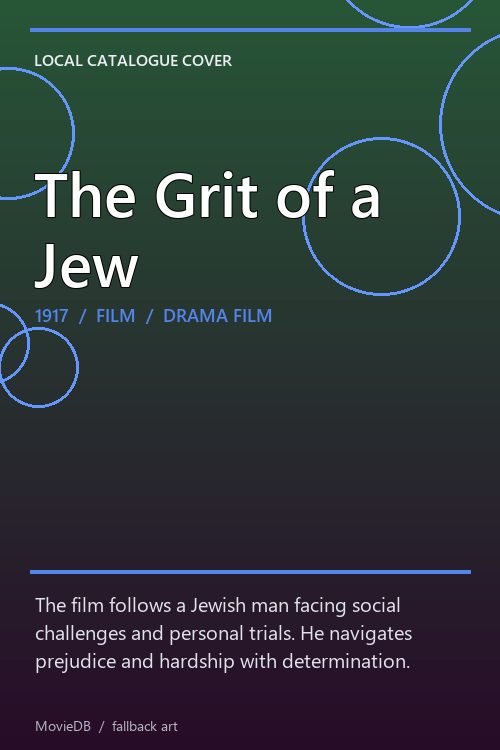 The Grit of a Jew poster