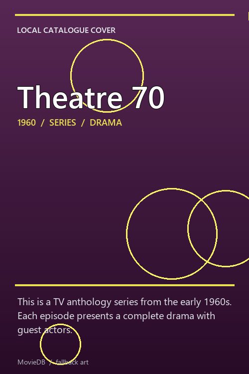 Theatre 70 poster