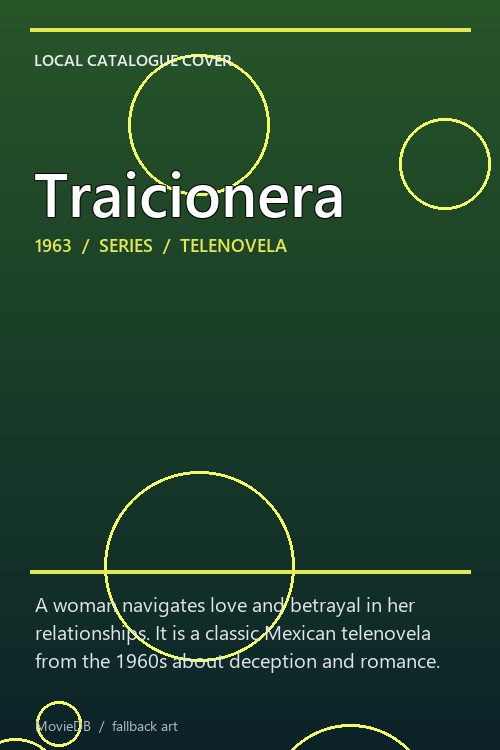 Traicionera poster