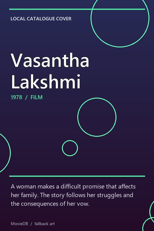 Vasantha Lakshmi poster