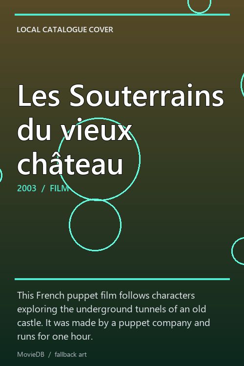 Les Souterrains du vieux château poster