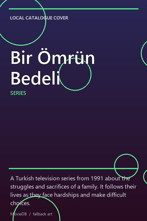 Bir Ömrün Bedeli poster