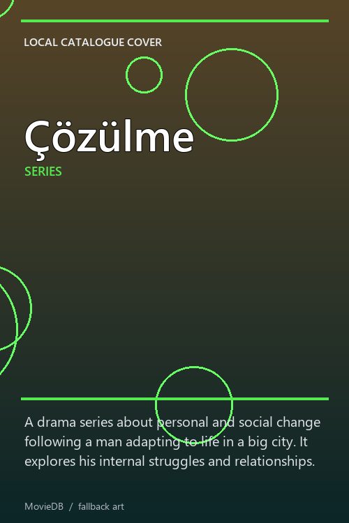 Çözülme poster