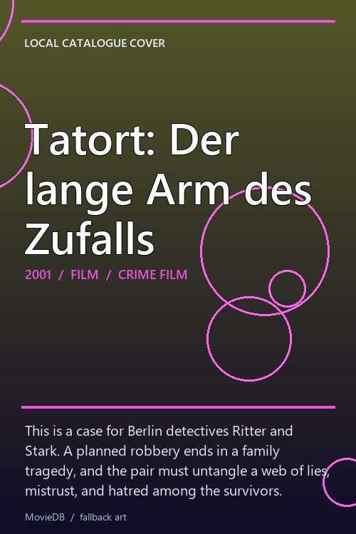 Tatort: Der lange Arm des Zufalls poster