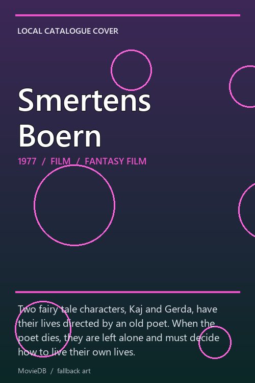 Smertens Boern poster