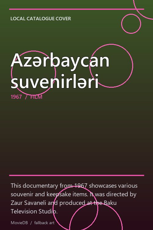 Azərbaycan suvenirləri poster