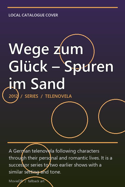 Wege zum Glück – Spuren im Sand poster