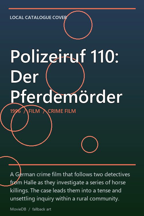 Polizeiruf 110: Der Pferdemörder poster