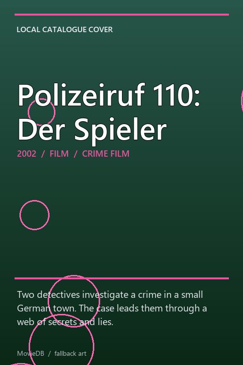 Polizeiruf 110: Der Spieler poster