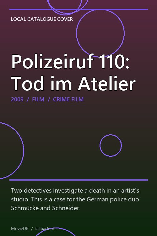Polizeiruf 110: Tod im Atelier poster