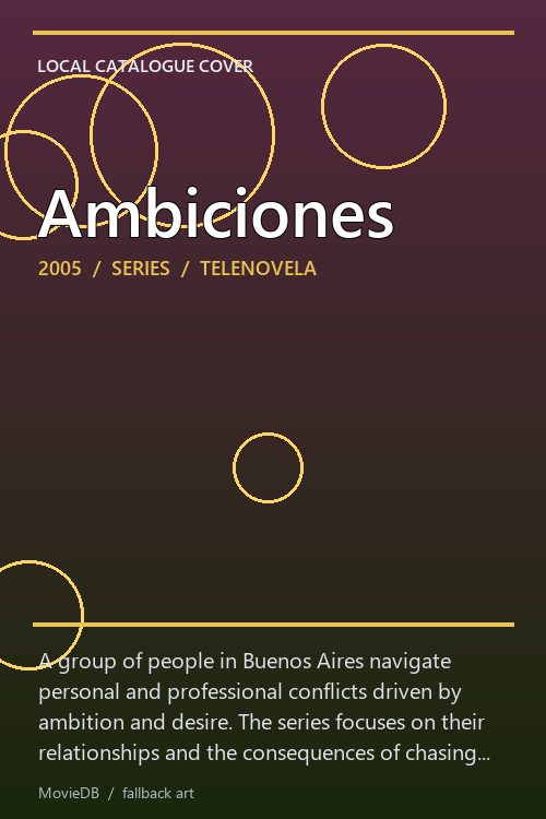 Ambiciones poster