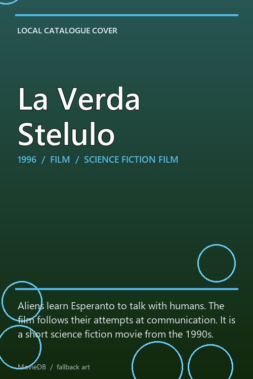 La Verda Stelulo poster