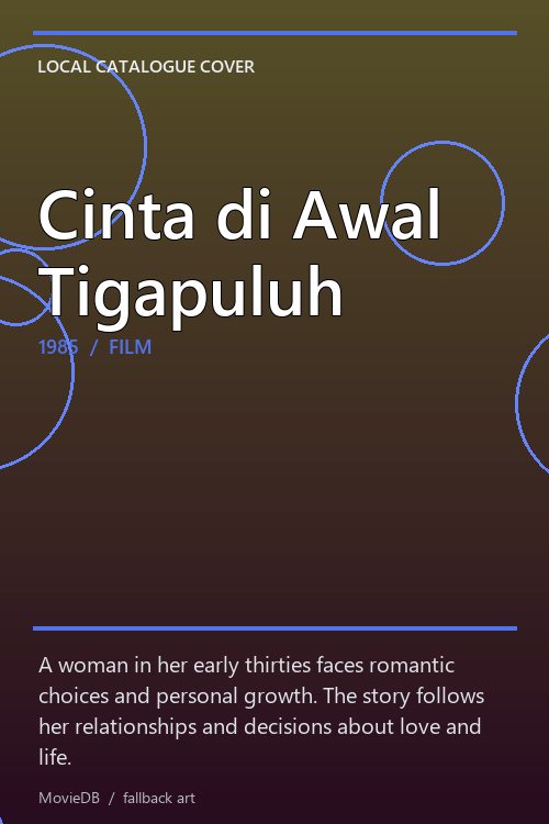 Cinta di Awal Tigapuluh poster
