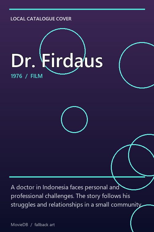 Dr. Firdaus poster