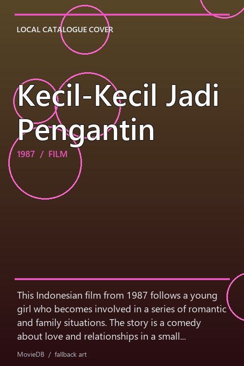 Kecil-Kecil Jadi Pengantin poster