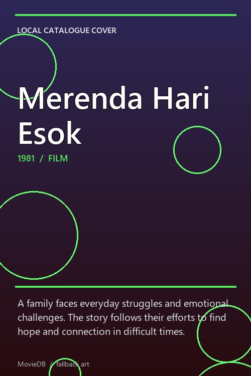Merenda Hari Esok poster