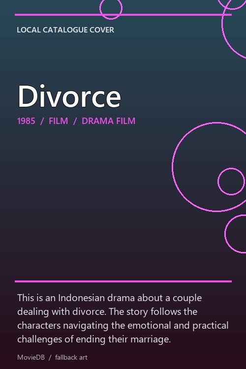 Divorce poster
