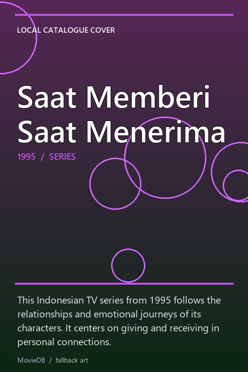 Saat Memberi Saat Menerima poster