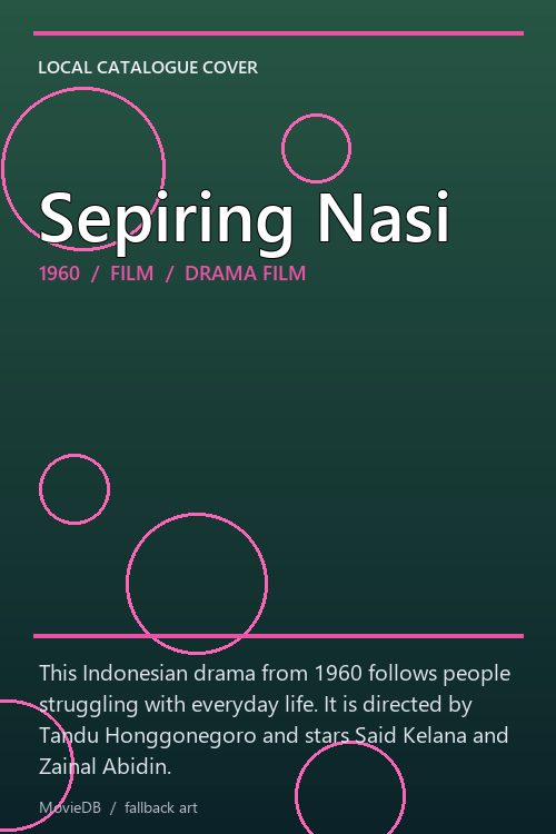 Sepiring Nasi poster