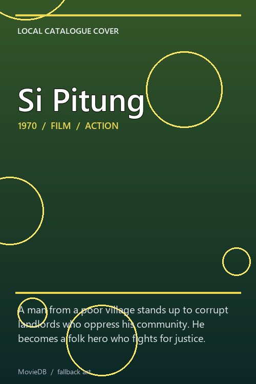 Si Pitung poster