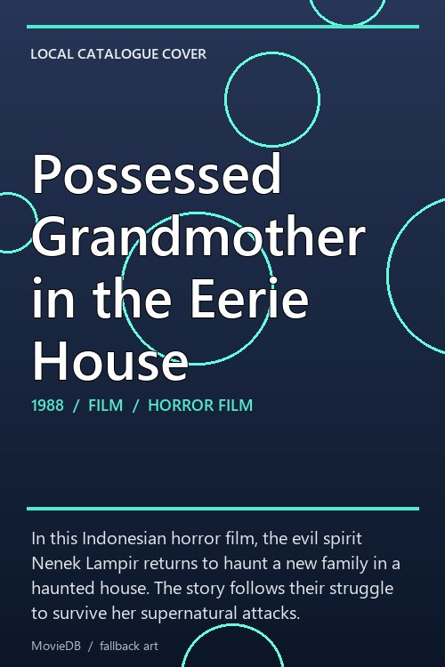 Possessed Grandmother in the Eerie House poster