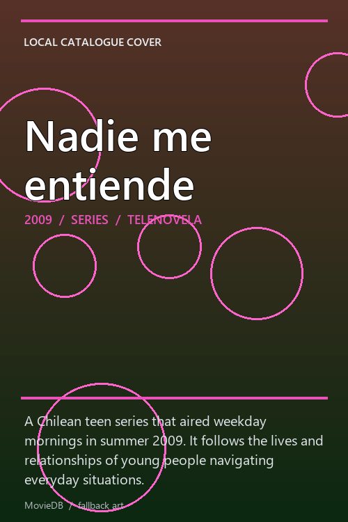 Nadie me entiende poster
