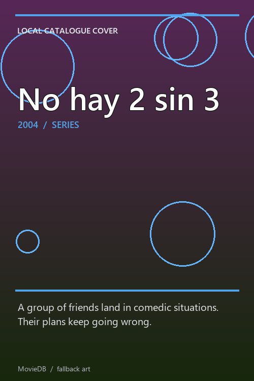 No hay 2 sin 3 poster