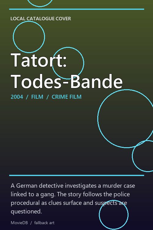 Tatort: Todes-Bande poster