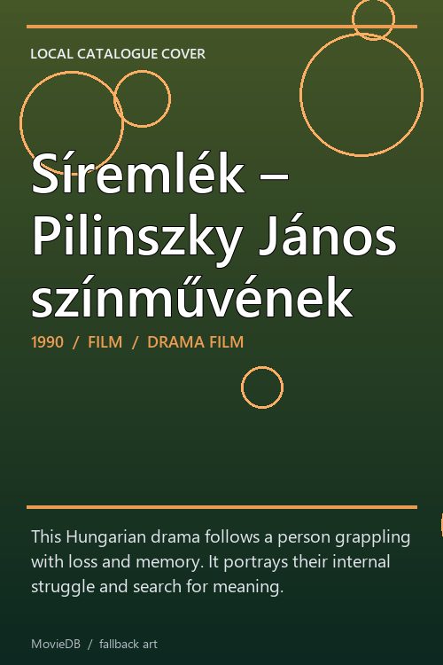 Síremlék – Pilinszky János színművének poster